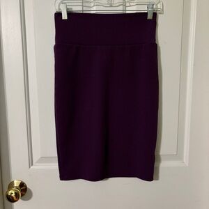 LuLaRoe Deep Purple Pencil Skirt